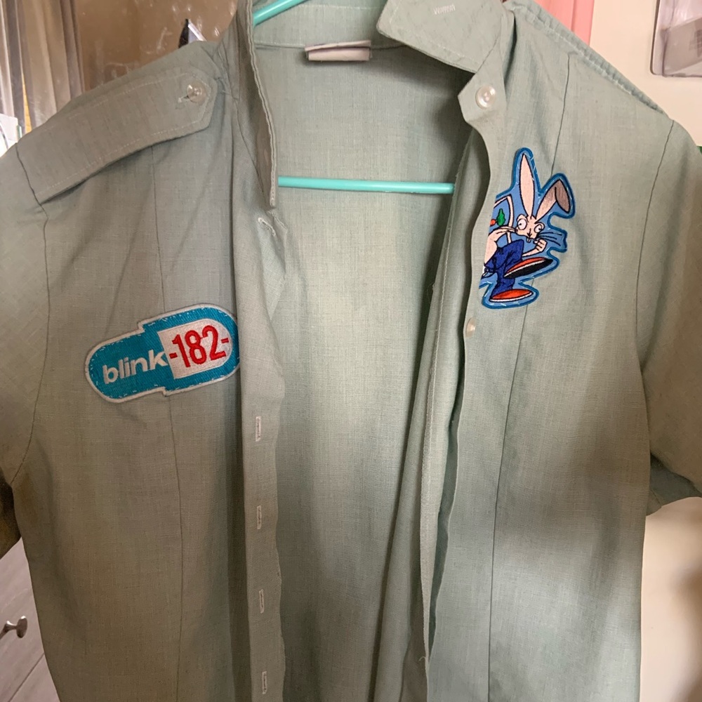 Vintage Blink 182 collared shirt